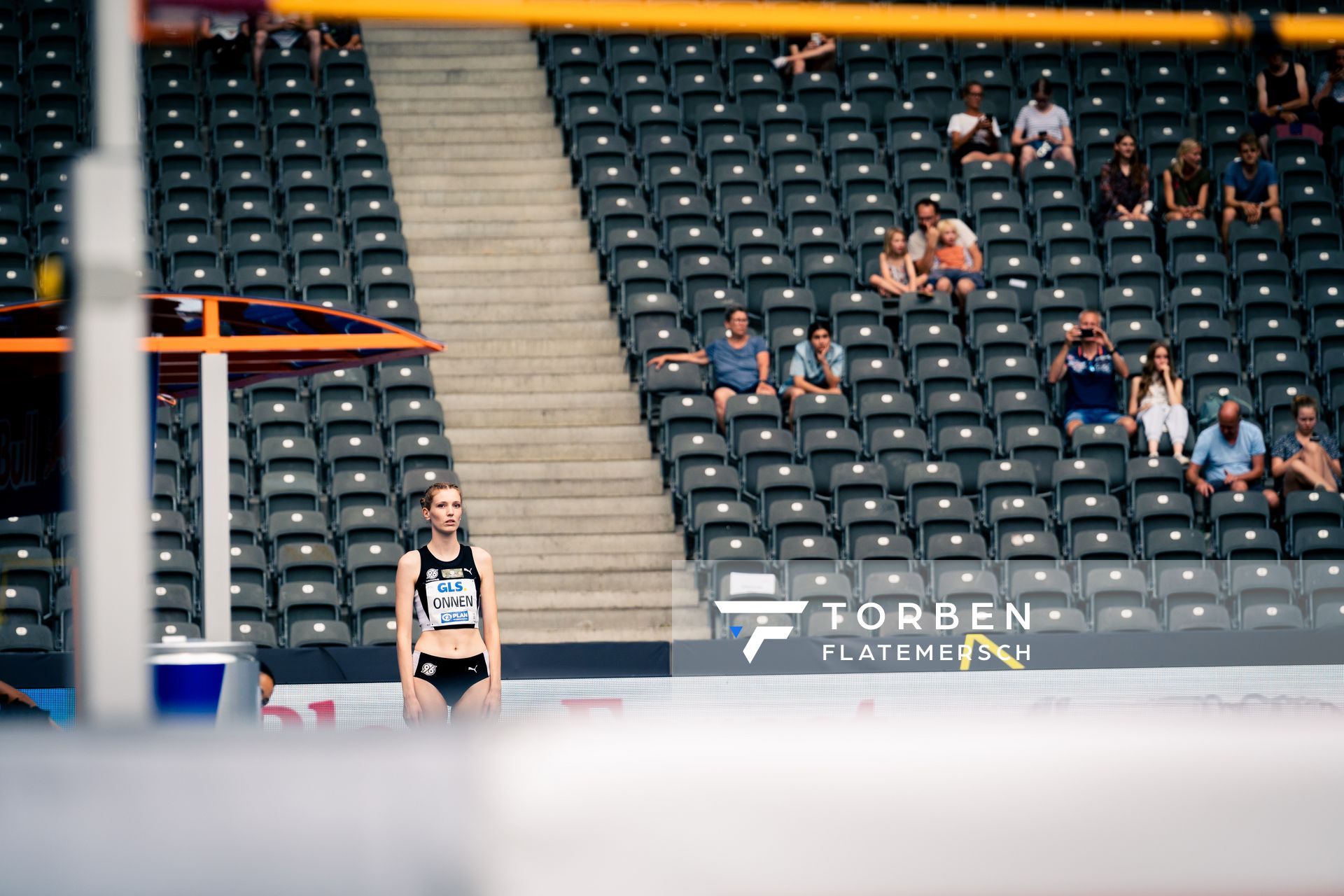 Imke Onnen (Hannover 96) im Hochsprung waehrend der deutschen Leichtathletik-Meisterschaften im Olympiastadion am 25.06.2022 in Berlin